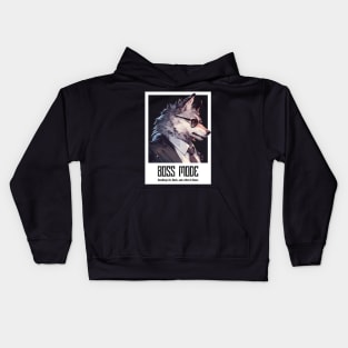 Wolf Boss Mode Kids Hoodie